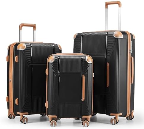 Amazon.com | TRAVELEO 4 Piece Luggage Set PP Hardshell, Expandable