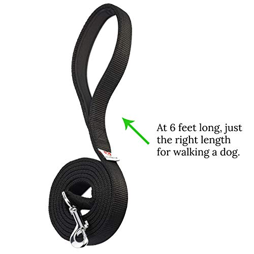 image for Dutchy Brand Pets Lovers Club Black Dog Leash - Sturdy Nylon Strap - P