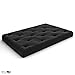 Nirvana Futons Extra Thick Premium 10-Inch Queen Futon Mattress, Black Twill - Made in USA