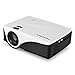 TANGCISON Home Projector Video Projector, LCD Mini Home Projector 1500ANSI Luminous Efficiency 150