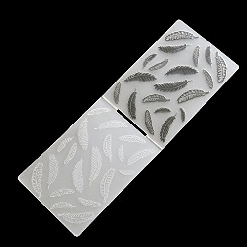 Migavan 4 Assorted Patterns Embossing Folder Plastic Templates Molds Tools for DIY Craft Scrapbooking Photo Album Card Decoration Style D