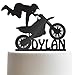 Motocross Customized Birthday Cake Topper Dirt Bike Personalized Birthday Cake Topper | Solid Color Cake Topper