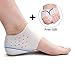 Silicone Height Increase Socks Heel Lift Insoles-Invisible Shoe Pads Gel Inserts with Free Toe Corrector