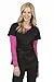 Med Couture Signature MC2 Women's Sport Neckline Scrub Top, Black, Small