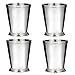 Klikel Mint Julep Cup - Moscow Mule - Use For Kentucky Derby - Classic Beaded Trim Border -stainless Steel 12oz Set Of 4