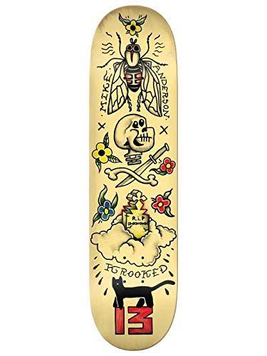 Krooked Anderson Flash Full Skateboard Deck - 8.25"