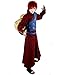 miccostumes Men's Ninja Cosplay Costume Japanese Monk Haori Amine Kimono Red Medium