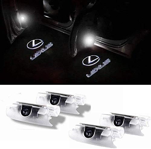Car Door LED Light Projector Ghost Shadow Lights Welcome Lamp for Lexus RX/ES/GX/LS/LX/IS Series (4 Pack)