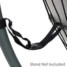 Sunnydaze Oliver Hanging Egg Chair with Seat Cushions - Bohemian Black Resin Wicker Hanging Chair with Collapsible Nylon… 41xwpzP4N3L