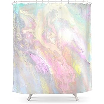 Cafepress Opal Gemstone Iridescent Mineral Bl Shower Curtain