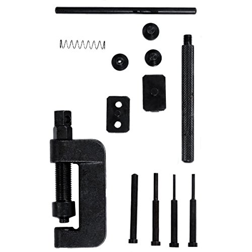 Motorcyle Chain Cutter / Rivet Tool - Chain Breaker and Riveting Set for Atv and Bike , 13 Piece Riveter Set with Carrying Case - Thumbnail 4