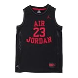 Nike Jordan Boys Youth Classic Mesh Jersey Shirt (Black/Red, XL(13-15YRS))