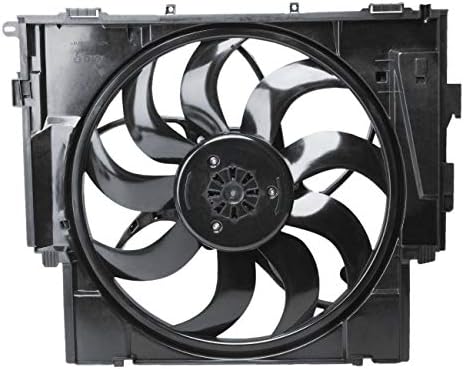 TOPAZ 600W Radiator Cooling Fan Motor Assembly fits BMW 528i 2012-2016 17418642161
