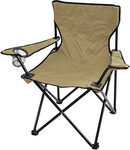 normani Angelstuhl Outdoor Klappstuhl Farbe Khaki mit Armlehne