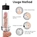 Manual Penis Vacuum Pump Silicone Extension Sex Toy,Reusable Male Enhancement Penis Pump with Powerful Suction for Beginners Safe Pumping