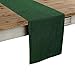 Solino Home Linen Table Runner 48 Inches - 100% Pure Linen Forest Green Table Runner 14 x 48 Inch Ideal for Dresser and Coffee Tables - Athena - Christmas, Thanksgiving