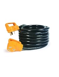 Cable de alimentación eléctrica, de Camco, 55191, 25 pulgadas, de PowerGrip, con mango, 30 Amp