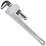 MAXPOWER 18-inch Heavy Duty Aluminum Straight Pipe Wrench 18-inch Plumbing Wrench