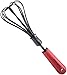 Silicon Whisk - Manual, Durable, Light Weight, Great For Blending, Stearing, Beating Eggs, Milk, Butter, Pancake Mix, Easy To Use, Dishwasher Safe, BPA Free, Comfort Ergonomic Handle, 4-in-1 Size