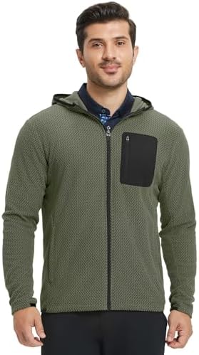AFC Men's Nylon Hooded Jacket with Fleece Lining Lg to 6x Big and