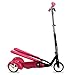 Ped-Run3 Kids Scooter for Boys and Girls with Advanced Dual Pedal Action, Bike Scooter Hybrid (Pink)
