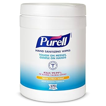 Amazon.com: PURELL 911306CT Sanitizing Hand Wipes, 6 x 6 3