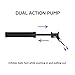 Ezire Ball Pump, Dual Action Hand Pump Portable Fast Push and Pull Ball Inflator with 4Pcs Needles Best for Basketball, Soccer, Football,Volleyball, Rugby Sport Ball Inflation