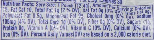 Miracle Whip Light Mayo Single Serve Packet, 0.44 oz. (Single serve condiments) Pack of 200
