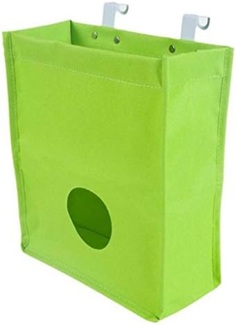 Cinhent Bag 1PC Kitchen Cupboard Garbage Hanging Storage Bag,Size:9.06x3.94x10.43,Home & Living Accessories Bathroom Holder Organizer (Green)