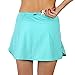 X31 Sports Running Skirt Tennis Skort with Shorts and Pockets (Turquoise, Medium)