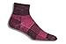 Wrightsock Merino Coolmesh II Quarter Sock - Grey/Pink Medium