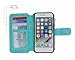 iPhone 8 Wallet case, iPhone 7 Leather Case,Hynice Detachable Magnetic Flip Purse with Kickstand Strap 14 Card Slot Holder Slim Protective Shell Cover for Apple iPhone8/iPhone7 4.7 (14Card-Blue)
