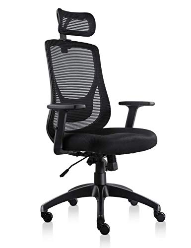 VIVA Office Mesh Chair Ergonomic High Back Chair With Adjustable Headrest And Armrest (Viva1168F1)
