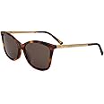 JIMMY CHOO Rectangular Sunglasses Ba/G/S 08670 Havana/Gold 56mm