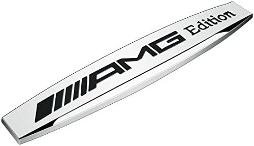 balagongzhu AMG Multimedia Control Badge Emblem Cover Sticker for Mercedes CLK SLK Class (AMG 2PCS)