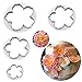 Palksky Set of 4 Large Peony Fondant Mold/Flowers Cookie Cutter for Gumpaste Sugarcraft Wedding Cake Decoration