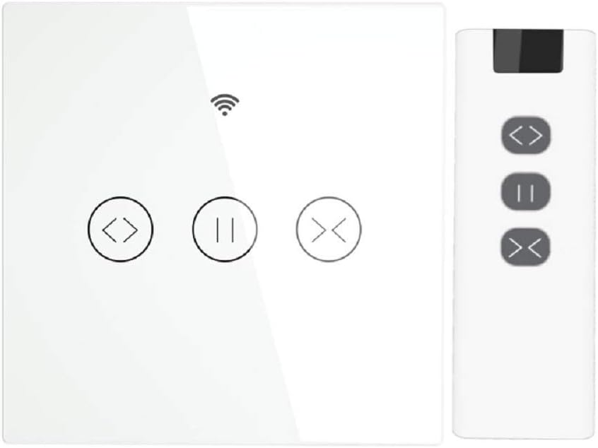 YICANG WiFi Smart Curtain Switch, Remote Control and Timing Function for Curtain/Roller Shutter, Compatible with Alexa and Google Home