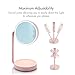 Tenergy Cordless LED Vanity Mirror Portable Multifunctional Lighted Makeup Mirror with Cosmetic Tray Battery Powered Desk Lamp