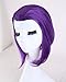 Wigsforyou®new Arrival Teen Titans Raven Cos Wig Purple Hair Girl's Straight Short 35cm Synthetic Hair Short Purple Raven Cosplay Wig