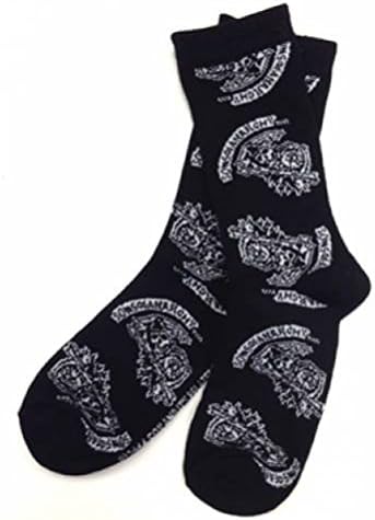 Philcos Men's SOA Sons of Anarchy "Reaper Patch Pattern" Socks Black