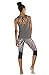 icyzone Yoga Tops Activewear Workout Clothes Open Back Fitness Racerback Tank Tops for Women (XL, Black/Grey)