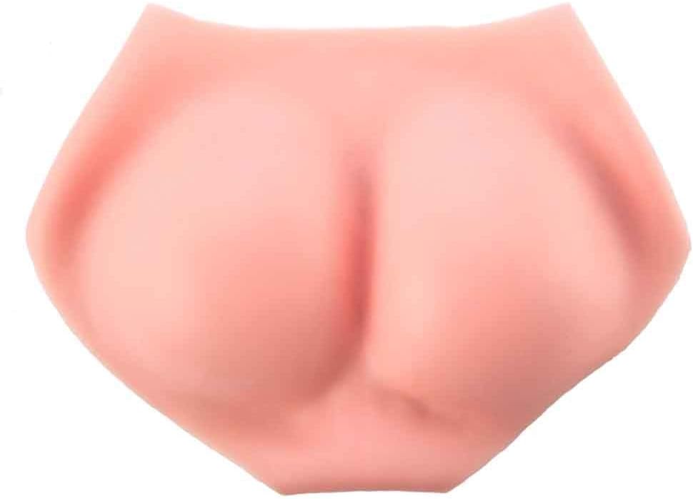 Wxyfl Buttock Briefs Hip Enhancer Control Knickers Padded Butt Lifter Fake Silica Gel Butt Lifter Pants Hip Enhancer Pads Underwear,Pink,XXL