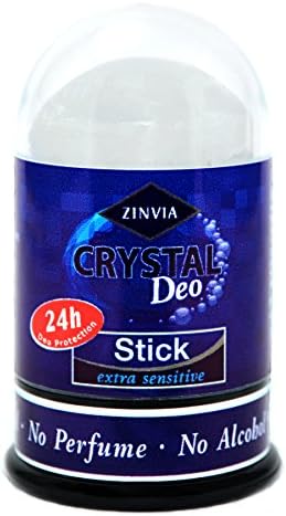 ZINVIA - Mini Crystal Body Deodorant Stone, 100% Natural, No Chemicals, Fragrance free - 1.76 OZ.