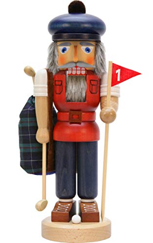 Alexander Taron 32-529 Christian Ulbricht Nutcracker-Golfer-14.75" H x 6.75" W x 4.25" D, Brown