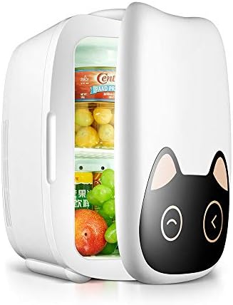 NYGJMNBX Modern Portable Compact Personal Mini Fridge Cools & Heats 6 Liter Capacity Home Outlet & 12V Car Charger Female Dormitory Summer Essentials