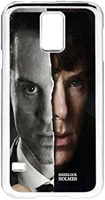 FRZ-Sherlock Holmes Benedict Cumberbatch Galaxy S5 Case Fit For Galaxy S5 Hardplastic Case White Framed