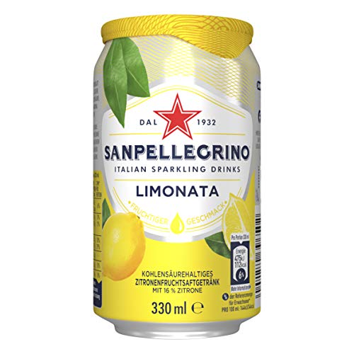 Sanpellegrino | Zitronen Limonade | Limonata | Hoher Fruchtanteil 16% frisch gepresster Zitronen | Ideal für unterwegs | 24er Pack (24 x 0,33l) Einweg Dosen – Bild 4