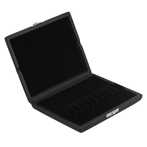 image for Dovewill Portable Black Solid Wood Oboe Reeds Case Holder Box for 10Pc