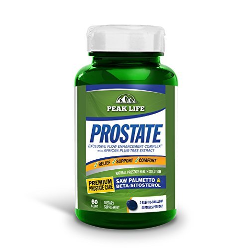 Peak Life Prostate, Holistic Prostate Solution with Size Support & Urinary Relief, 60 Count by Peak Life