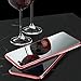 iPhone 7 Case | iPhone 8 Case | Mirror Case | Anti-Scratch 9H Tempered Glass Back | Soft TPU Bumper | Shockproof | Wireless Charging | Compatible - for iPhone 7 / iPhone 8 - Pink